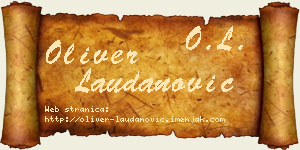 Oliver Laudanović vizit kartica